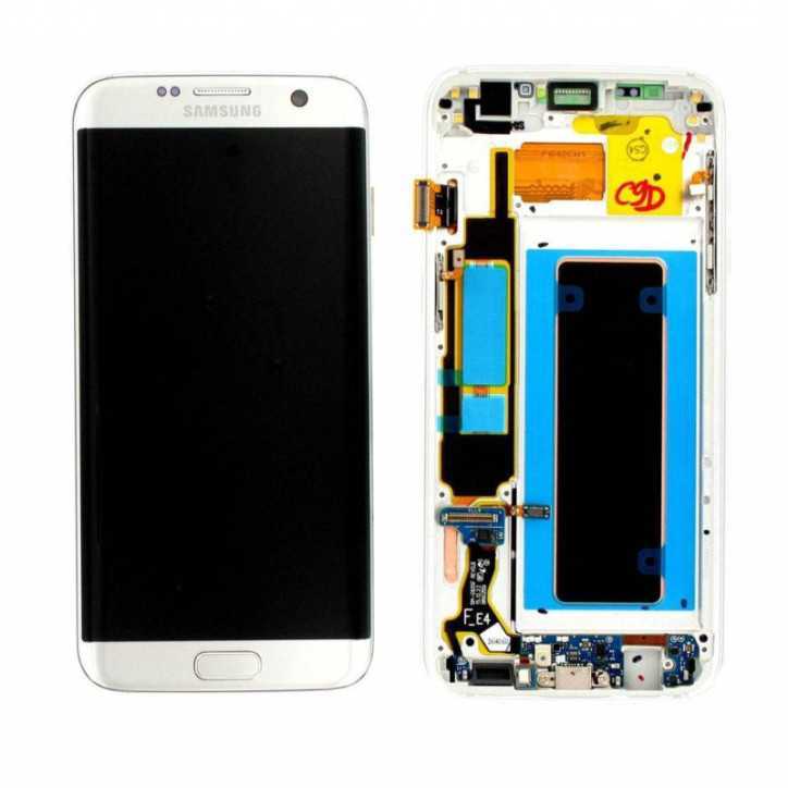 Écran Complet Samsung Galaxy S7 Edge Argent (Service Pack)