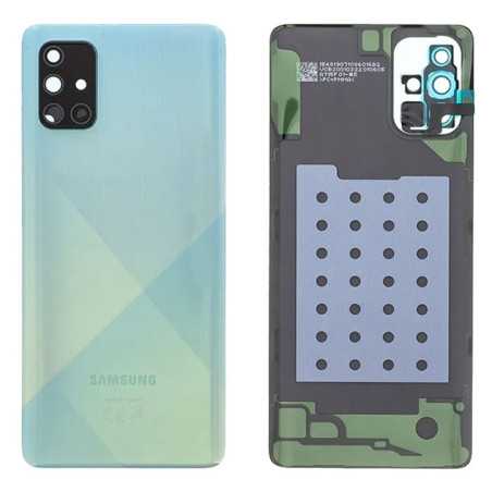 Samsung Galaxy A71 Blue Rear Glass (Service Pack)