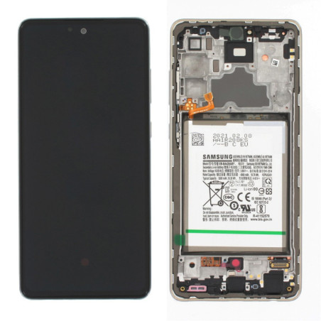 Écran Complet + Batterie Samsung Galaxy A72 Blanc (Original)