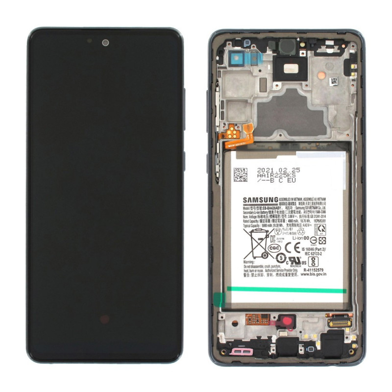 Full Screen + Battery Samsung Galaxy A72 Black (Original)