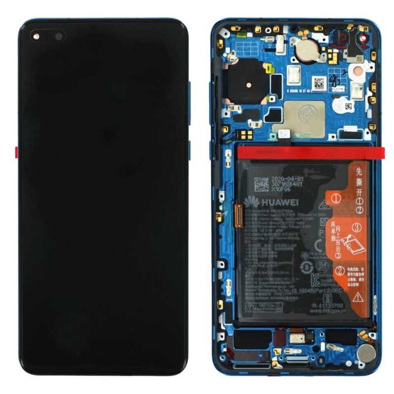 Écran Complet + Batterie Huawei P40 Bleu (Original)