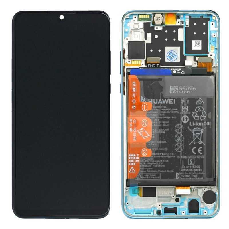 Écran Complet + Batterie Huawei P30 Lite (48 MP) Bleu (Original)