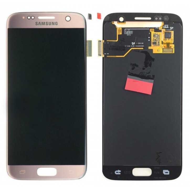 Écran Samsung Galaxy S7 Rose (Service Pack)