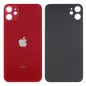 Cristal trasero del iPhone 11 en color rojo
