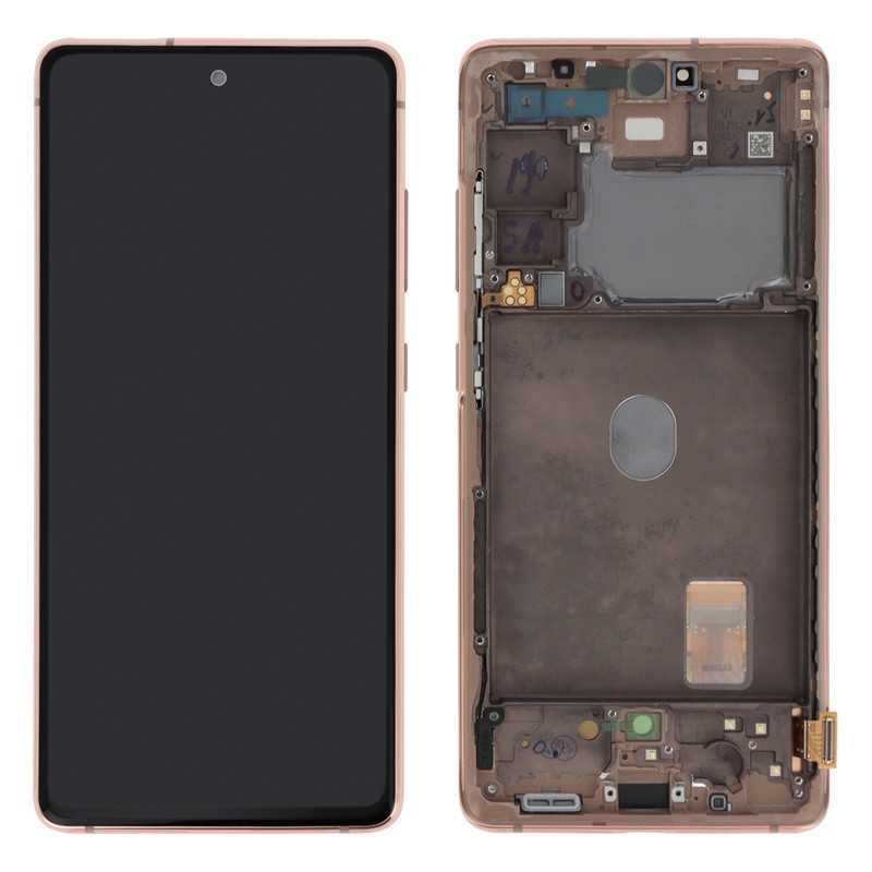 Schermo completo Samsung Galaxy S20 Fe Orange (originale)