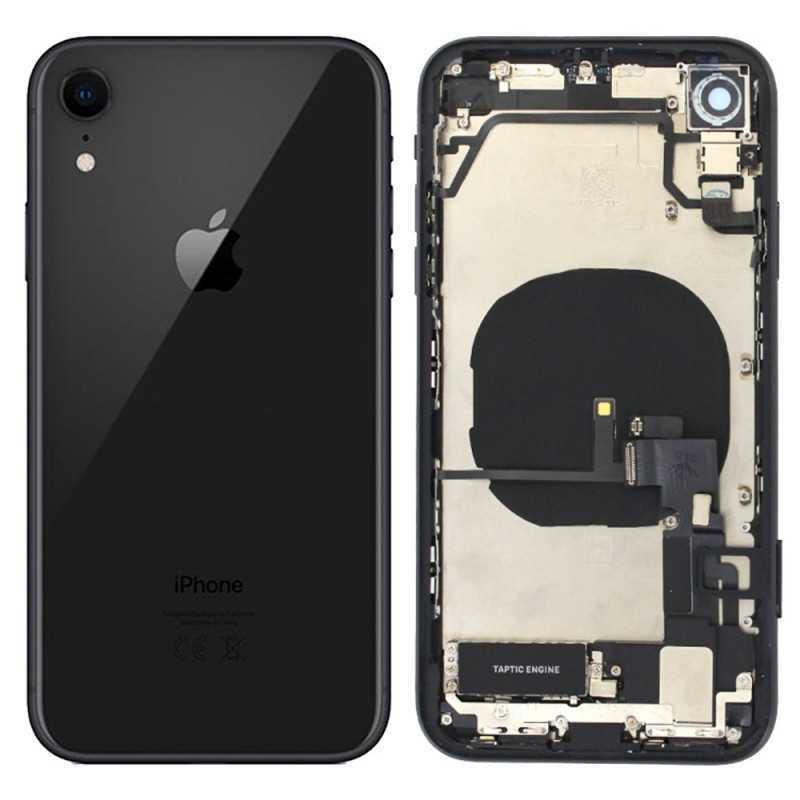 iPhone XR Complete Back Cover Black