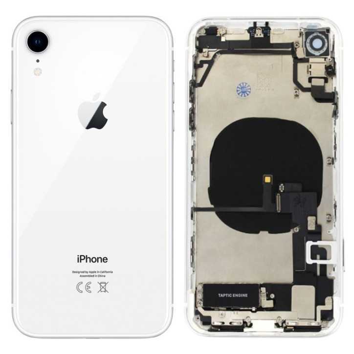 Coque Arrière Complète iPhone XR Blanc