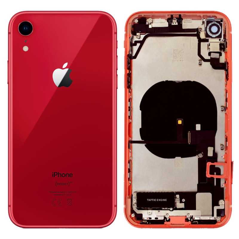 Coque Arrière Complète iPhone XR Rouge