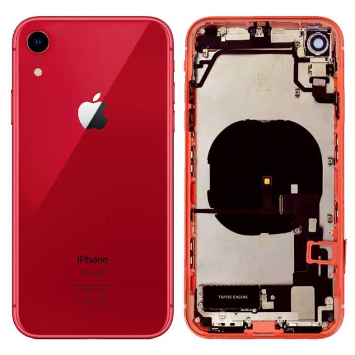 Coque Arrière Complète iPhone XR Rouge