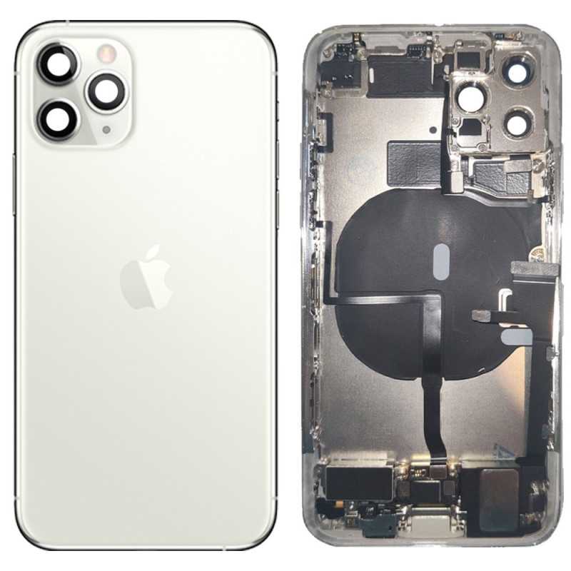 Coque Arrière Complète IPhone 11 Pro Argent