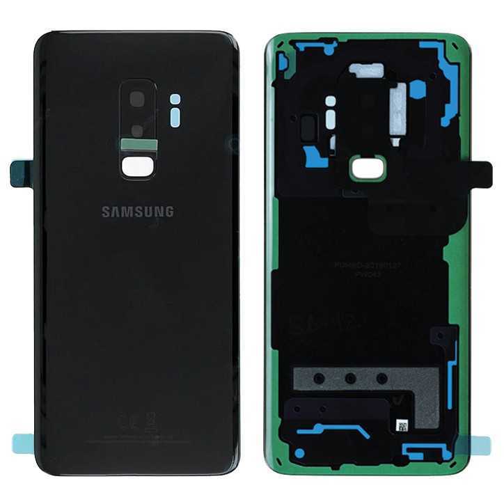 Vitre Arrière Samsung Galaxy S9 Plus Noir (Service Pack)