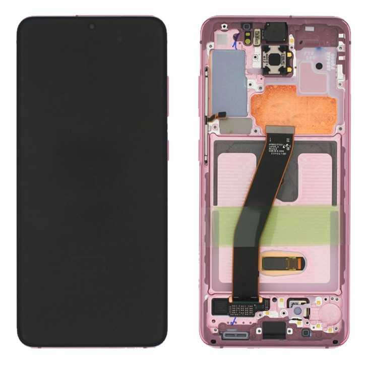 Écran Complet Samsung Galaxy S20 Rose (Service Pack)