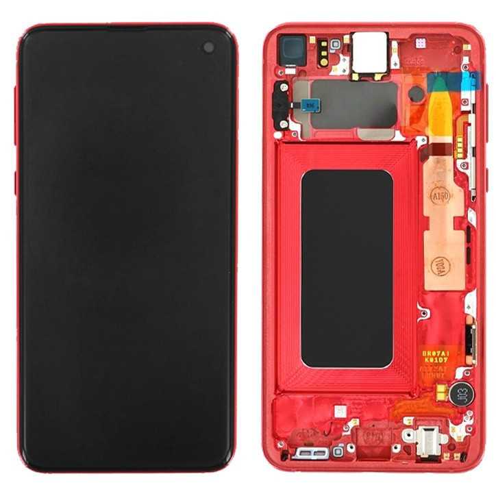 Écran Complet Samsung Galaxy S10e Rouge (Service Pack)