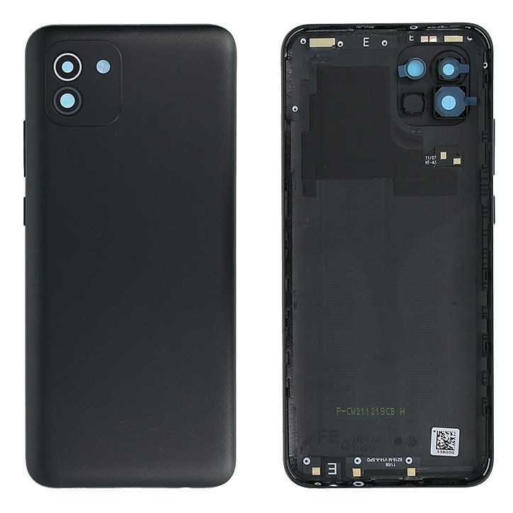 Black Rear Window Samsung Galaxy A03 (Service Pack)