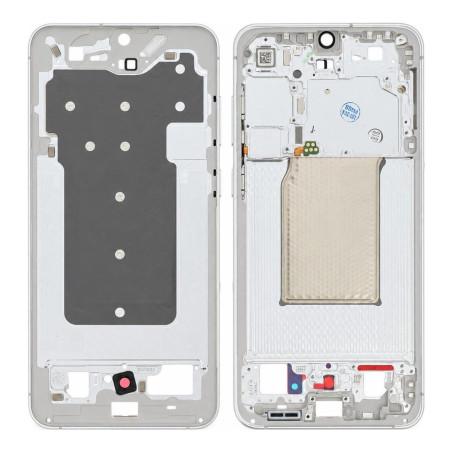 Mittelrahmen (Gehäuserahmen) Samsung Galaxy S25 FE Weiß (Service Pack)