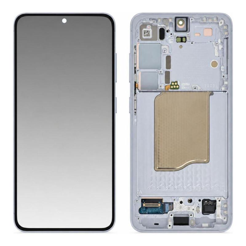 Samsung Galaxy S25 Komplettdisplay Hellblau (Service Pack)