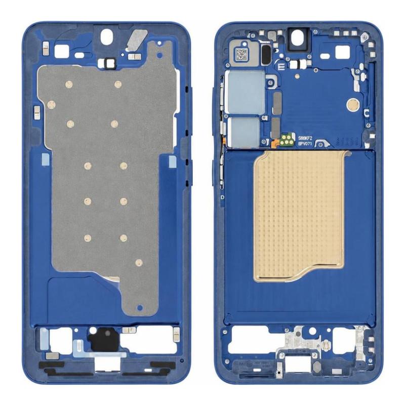 Zentralrahmen Samsung Galaxy S25 Mitternachtsblau (Service Pack)
