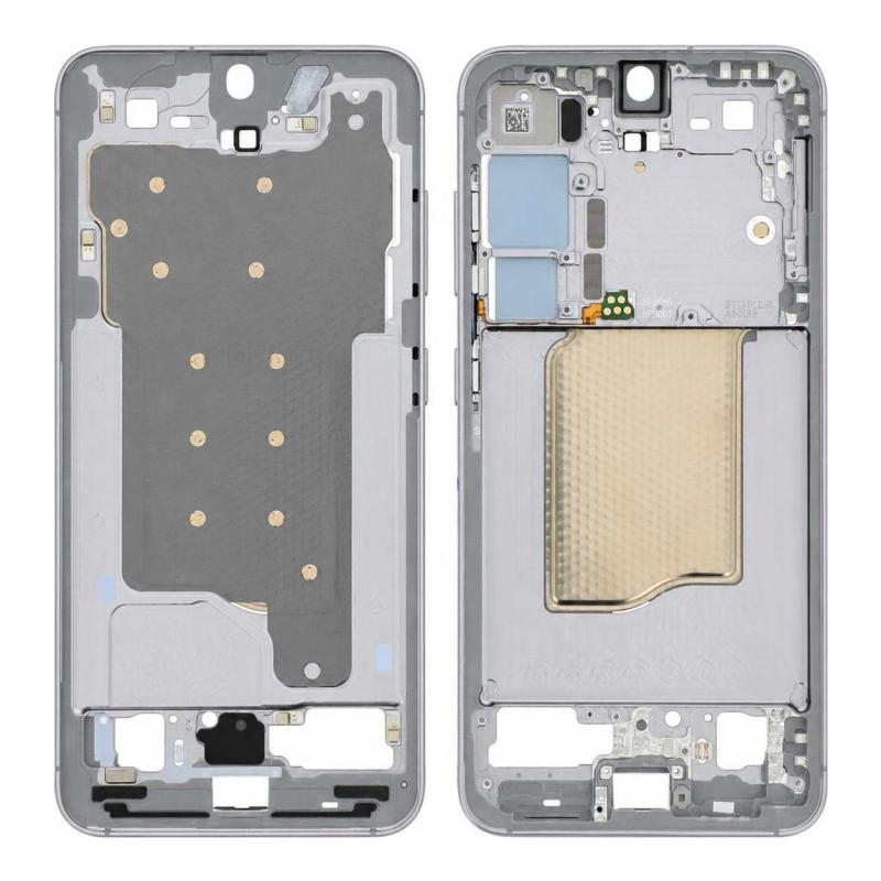 Chasis Central Samsung Galaxy S25 Gris (Service Pack)