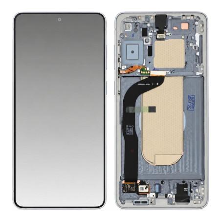 Kompletter Samsung Galaxy S25 Bildschirm Silber (Original)