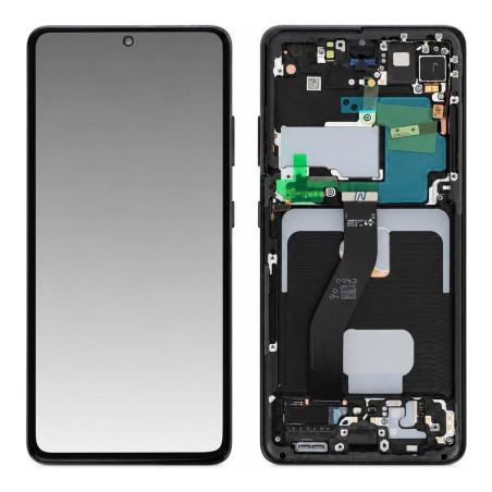Samsung Galaxy S21 Ultra 5G Displaymodul Schwarz (Service Pack)
