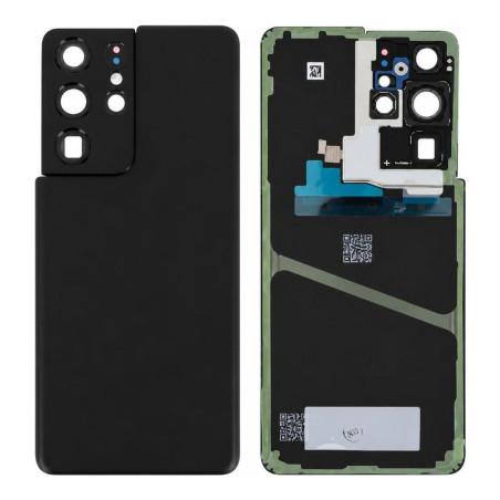 Back Glass Samsung Galaxy S21 Ultra 5G Black (Service Pack)