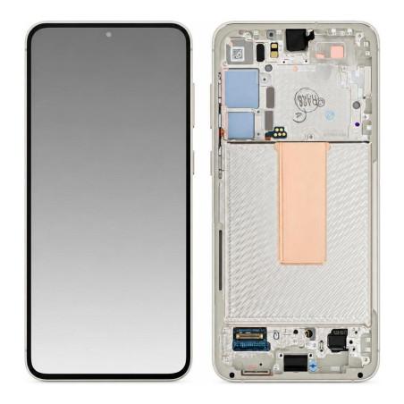 Samsung Galaxy S23 Plus Komplettes Display Creme (Service Pack)