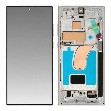 Vollständiger Samsung Galaxy S23 Ultra Creme Bildschirm (Soft OLED)