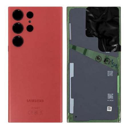 Rückscheibe Samsung Galaxy S23 Ultra Rot (Service Pack)