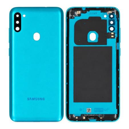 Vitre Arrière Samsung Galaxy M11 Bleu (Service Pack)