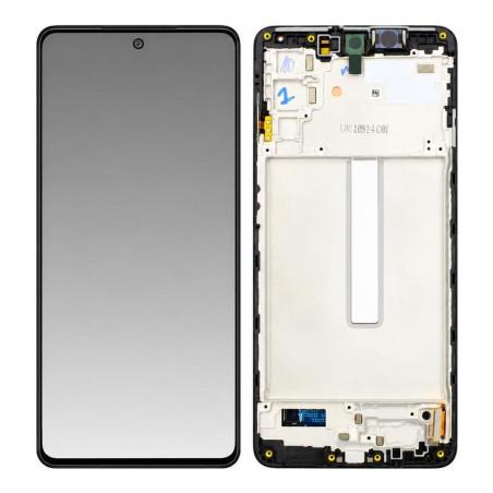 Samsung Galaxy M52 5G Komplettes Display Schwarz (Service Pack)