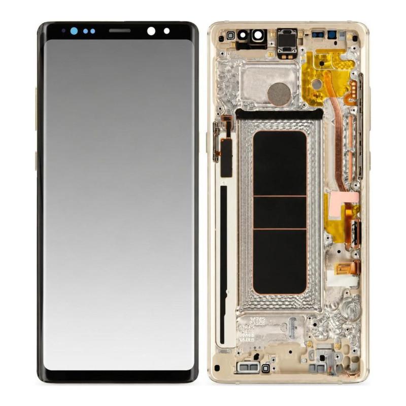 Schermo Completo Samsung Galaxy Note 8 Oro (Originale rigenerato)