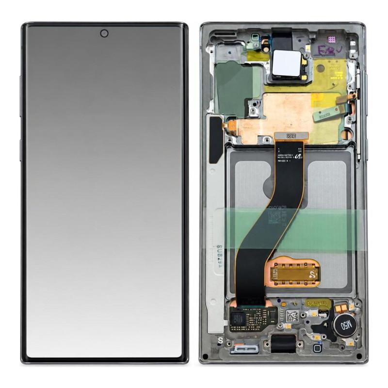 Schermo Completo Samsung Galaxy Note 10 Argento (Service Pack)