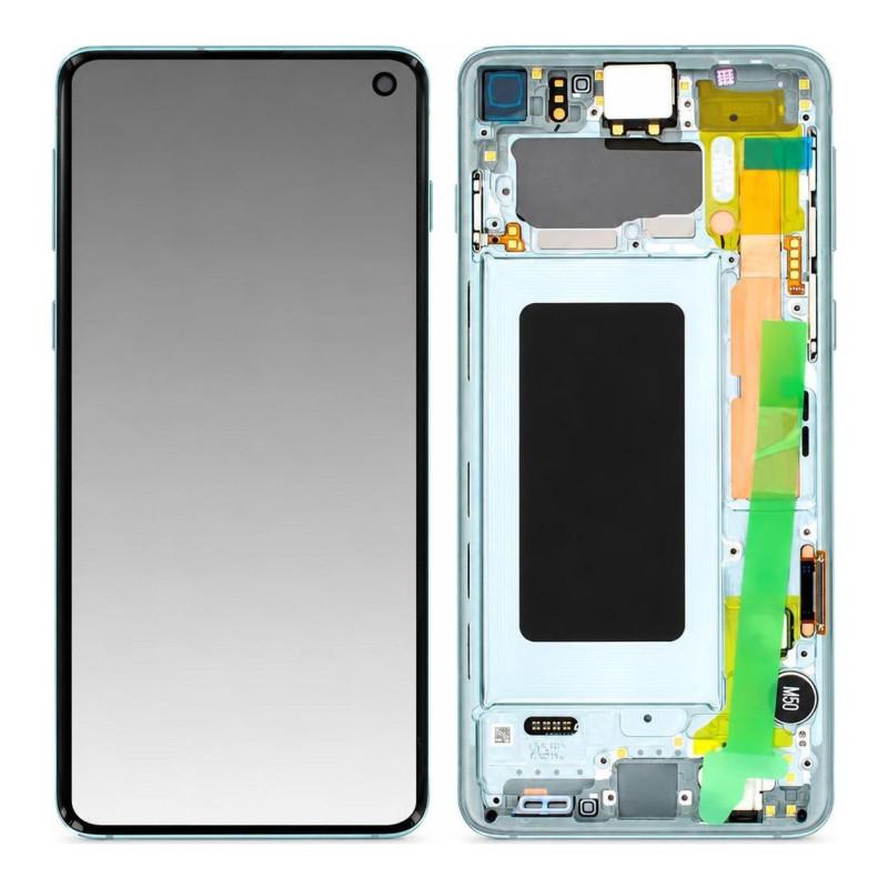 Schermo Completo Samsung Galaxy S10 Verde (Service Pack)