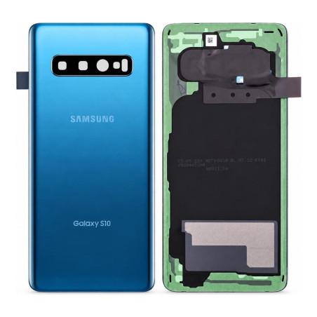 Vitre Arrière Samsung Galaxy S10 Bleu (Service Pack)