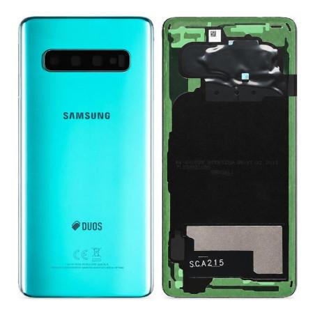 Vitre Arrière Samsung Galaxy S10 Vert (Service Pack)