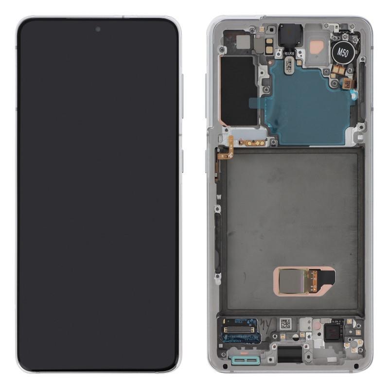 Completa Samsung Galaxy S21 5G White (originale) schermo