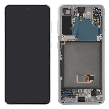 Complete Samsung Galaxy S21 5g white (original) screen