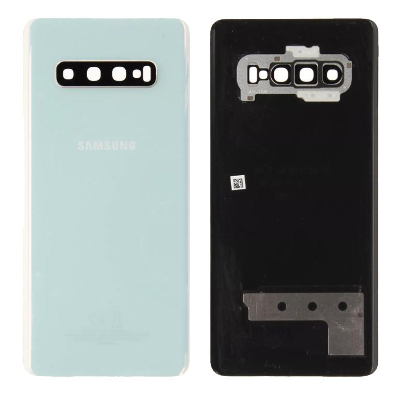 Vitre Arrière Samsung Galaxy S10+ Blanc Prisme (Original)