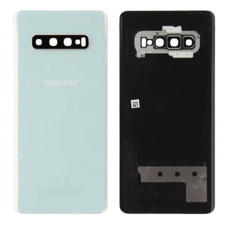 Vitre Arrière Samsung Galaxy S10+ Blanc Prisme (Original)