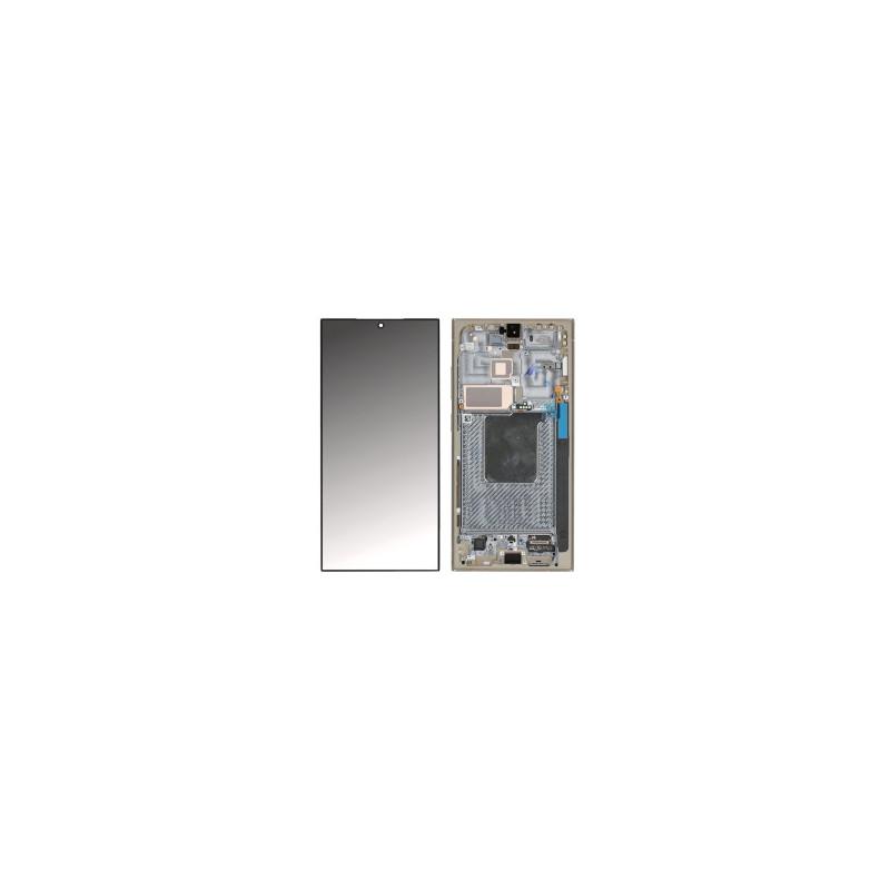 Écran Complet Samsung Galaxy S24 Ultra Jaune Titane (Service Pack)
