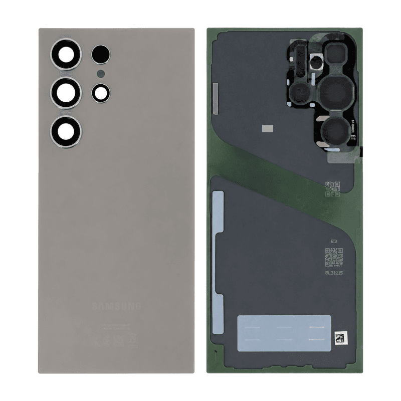 Vitre Arrière Samsung Galaxy S24 Ultra Gris (Service Pack)