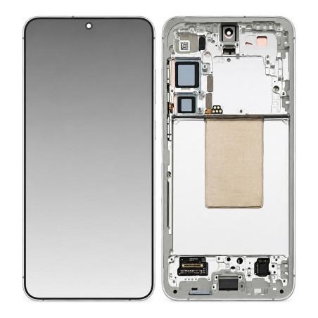 Schermo Completo Samsung Galaxy S24 Plus Argento (Soft OLED)