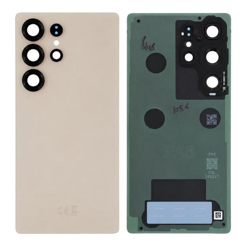 Vitre Arrière Samsung Galaxy S25 Ultra Or (Service Pack)