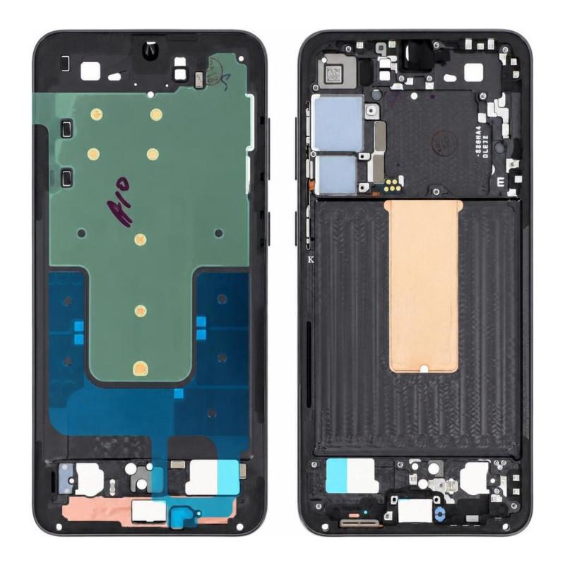 Central Frame Samsung Galaxy S23 Plus Black (Service Pack)
