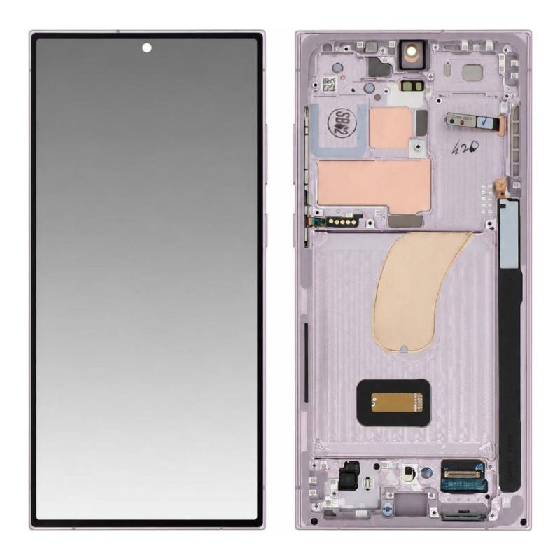 Schermo Completo Samsung Galaxy S23 Ultra Lavanda (Service Pack)