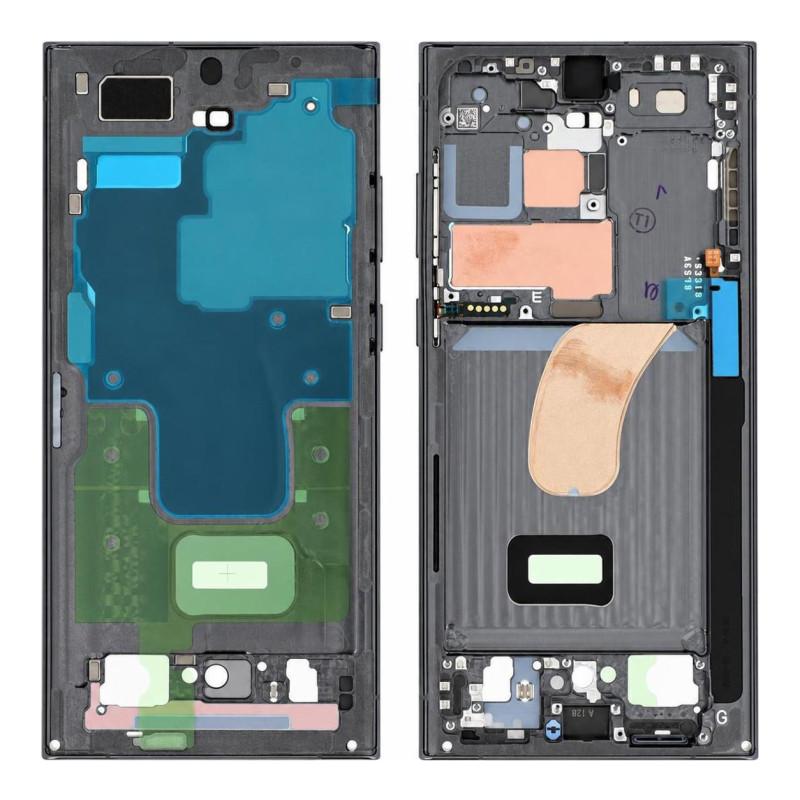 Châssis Central Samsung Galaxy S23 Ultra Vert (Service Pack)