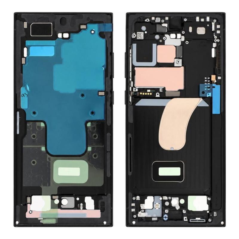 Chasis Central Samsung Galaxy S23 Ultra Gris (Service Pack)