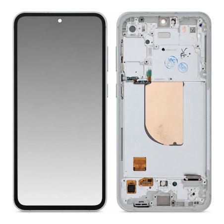 Vollständiger Bildschirm Samsung Galaxy S23 FE Weiß (Original erneuert)