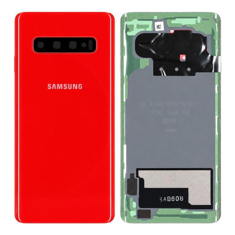 Rückabdeckung Samsung Galaxy S10 Rot (Service Pack)